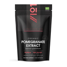 Alpha01 Organic Pomegranate Extract 20,000mg Vegan Capsules - High Strength 40:1 Punica Granatum Extract - 120 Capsules 4 Months S