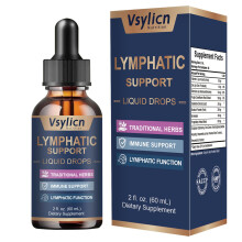 Lymph System Support Supplement - Lymph Cleanse Detox - Lymphatic Drainage Supplement with Dandelion Extract, Zine, Burdock Powder