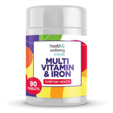 Multivitamin & Iron High Strength Tablets with Vitamin C, D & B6 | One-A-Day Easy-Swallow 90 Pack