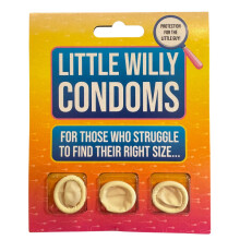 Diabolical Little Willy Condoms - Penis Gifts, Safer Sex, Close Fit Condoms for Men, Funny Gifts for Men, Rude Gifts for Him