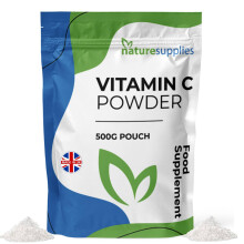 High Strength Vitamin C Powder 500g, VIT C Ascorbic Acid, Pure, Non-GMO & Vegan-Friendly, Immune Support Supplement, No Chemicals,