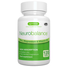 Igennus Neurobalance, High Absorption Zinc, Magnesium & B6 for Adults & Kids, Clean Label, Brain Function & Focus, Sleep Aid, Musc