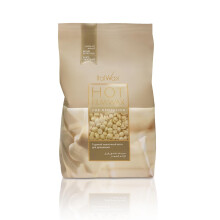 Italwax White Chocolate Hard Wax Beads – 1Kg (2.2 lbs) – Strip-Free, Vanilla aroma Hair Removal Wax, Gentle on All Skin Types, Ide