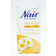 Nair, Facial Wax Strips (Pack of 12)