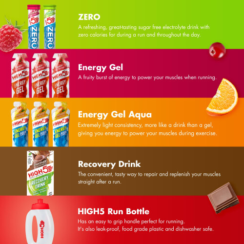 HIGH5 Run Pack Containing Running Energy, Hydration & Recovery Products 2