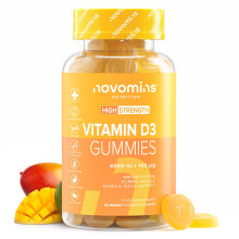 Vitamin D Gummies - 4000 IU Vitamin D3 - Vegetarian & Gluten Free - VIT D Gummies for Bones & Teeth - Alternative to Vitamin D Tablets & Spray - 60 G