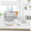 2pcs Pickle Jar Weights Fermentation Press Plate for Wide Mouth Jars Foldable Multipurpose Use 4