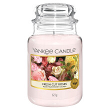 Yankee Candle Scented Candle | Fresh Cut Roses Large Jar | Long Burning Candles: up to 150 Hours | Perfect Gifts for Women
