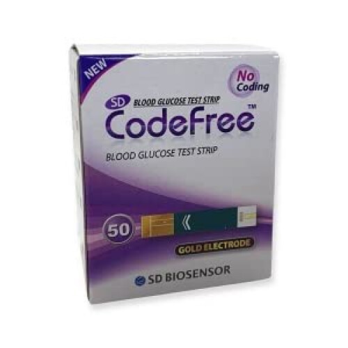 3x50 SD Codefree Blood Glucose Monitor/Monitoring Test/Testing Kit Replacement Strips 1