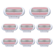8 Pack Replacement Razor Blades for Gillette Venus ComfortGlide, 3 Layer Blade & Pivoting Head Design, Extra Smooth Women's Razor