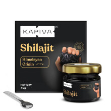 Kapiva 100% Pure Himalayan Shilajit Resin – 40g | Natural Energy & Stamina Booster for Men | with Fulvic Acid and 80+ Trace Minerals |