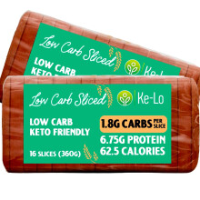 Keto-Pro Low Carb Keto Friendly Bread (2 Pack) | Keto Bread | Low Carb Bread | Low Calorie Bread Helping You Stay Fuller for Longe