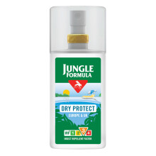 Jungle Formula Dry Protect Insect Repellent (90ml Spray Bottle) - DEET Free Mosquito, Midge & Biting Insect Repellent - Up To 6 Ho
