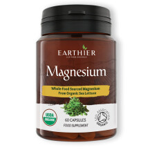Organic Magnesium Whole Food Sourced & Certified by Soil Association Vegan Capsules