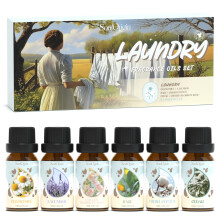 SoulOrigin Laundry Essential Oils Set, Fragrance Oil Set for Oil Diffusers for Home, Scented Oils for Soap Candle Making 6x10ml -