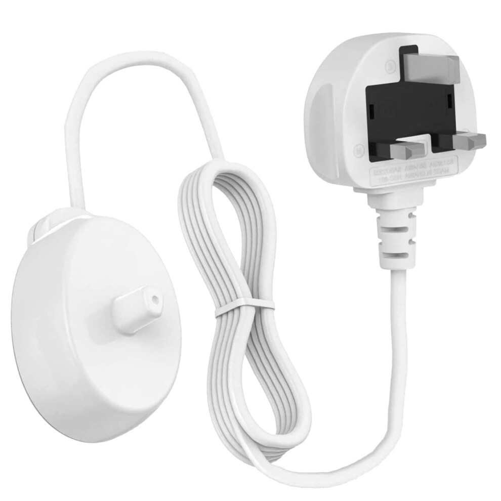 Elfje Electric Toothbrush Replacement Charger For Oral B, Uk 3 Pin Plug Toothbrush Charger, Uk Inductive Electric Toothbrush Charger Bas
