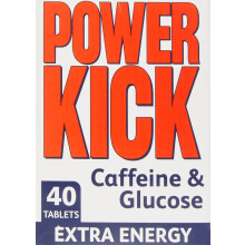 Power Kick Extra Energy Caffeine & Glucose Tablets x 40