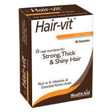 HealthAid Hair Vitamins for Hair Growth with Essential Vitamins and Minerals, 90 Capsules, Pack of 1