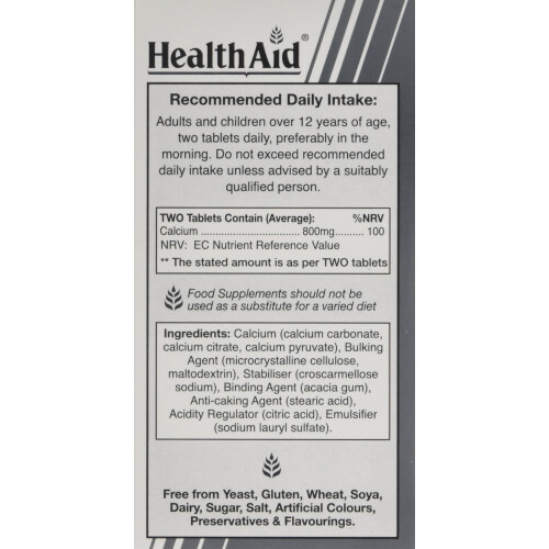 HealthAid Calcium Complete 800mg - 120 Tablets 1