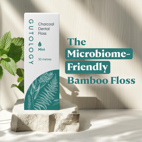 Gutology Natural Mint Bamboo Charcoal Toothfloss 30m 1