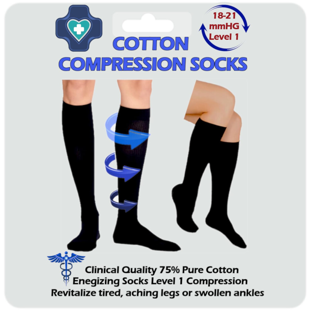 Kensington Compression Socks For Women & Men Â Cotton Flight Socks For Travel, Maternity, Sports & Medical Stockings Â Calf & Ankl