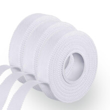 3 Rolls Zinc Oxide Tape - Breathable Fabric Strapping Tape, Wrist Finger Tape, Flexible Athletic Sports Tape for First Aid Sports,
