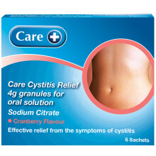 Care Cystitis Relief Granules for Oral Solution, Relieves Symptoms of Cystitis, 48h Course, Helps Reduce Irritation When Urinating