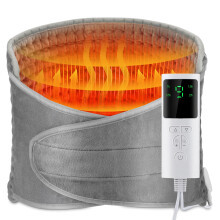 Electric Heating Pad for Back, 12'' x 50'' Heating Pad Wrap, Lumbar Warmer Pad for Waist Belly Leg, Fast Heating, 9 Temperature Se