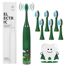 Vicloon Kids Electric Toothbrush,Rechargeable Childrens Electric Toothbrush with 6 Replaceable Brush Heads,Timer 4 Modes,18000 Str
