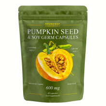 Pumpkin Seed and Soy Germ Capsules | Bladder Strength Supplements | High Strength 600mg Per Serving, 60 Capsules, Vegan & Gluten Free, Made