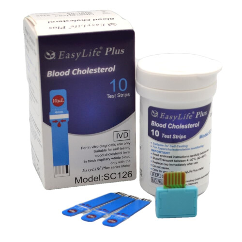 EasyLife Cholesterol Test Strips (10 Pcs/vial) 1