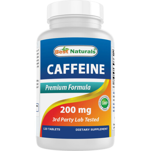 Best Naturals Caffeine Maximum Potency 200mg 120 Tablets