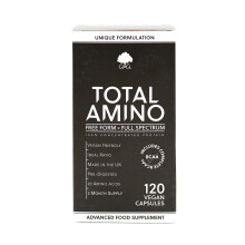 Total Amino - Full Spectrum - All 20 Amino Acids - EAA, BCAA - Free Form - 120 Vegan Capsules - Made in the UK by G&G Vitamins