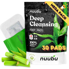 Nuubu Detox Foot Patches 30 Pcs Detox Foot Pads to Remove Toxins, Natural Deep Cleansing for Stress Relief & Deep Sleep, Enhance B