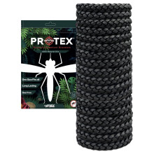 18 Black Insect Repellent Bracelets, Adjustable Leather Deet-Free Wrist Bands, Effective Protection, Insect Mosquito Repeller Band