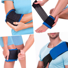 Gel Packs Direct - Multipurpose Reusable 3-in-1 Heat Pack & Cold Ice Packs for Sports Injuries with Strap for Elbow, Knee, Ankle &