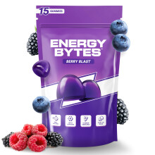 Energy Bytes Caffeine Energy Gummies - Fast, Delicious Boost for Focus & Productivity - Superior to Energy Drinks, Gels, Chews - V