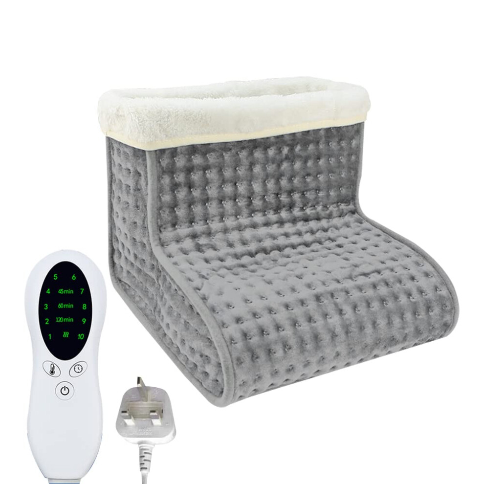 Cjbin Electric Foot Warmer, Cold Feet Warmers, Cosy Heated Foot Warmer With Removable Lining, Adjustable 10 Temperature Settings A