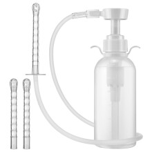 Reusable Vaginal Cleaning System, 300 ml Vaginal Shower for Women, Men, Shower with Manual Pressure, Enema Set for Intestinal Enem