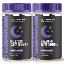 Twin Pack Natural Sleep Support Gummies for Adults - Melatonic Formula for Restful Nights, Sleep Gummies Promoting Natural Sleep P