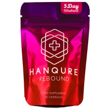 Hanqure Rebound, Includes Vitamin B1, B6, B12, & C, Magnesium + Rosemary Leaf Extract | Food Supplement, 20 Vegan Capsules, Made i