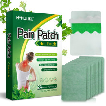 24Pcs Pain Relief Patches MYMULIKE Heat Patches for Pain Relief Fast-Acting Patches Long Lasting Relief of Pains for Back, Neck, S