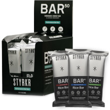 Energy Bars by Styrkr - Pack of 12 Rice Bars for Cycling & Running - Mixed Flavours Pack - Approved by Endurance Athletes - 50g of