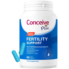 CONCEIVE PLUS Male Fertility Supplements - Boost Sperm Count, Motility & Libido - Maca Root, Folic Acid, L-Arginine, Zinc & Magnesium -