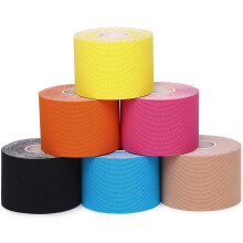 Kinesiology Tapes K Tape 6 Rolls, Waterproof Physio Tape Muscle Tape for Injured Muscle Recovery & Joints Support, 5cm x 5m per Ro