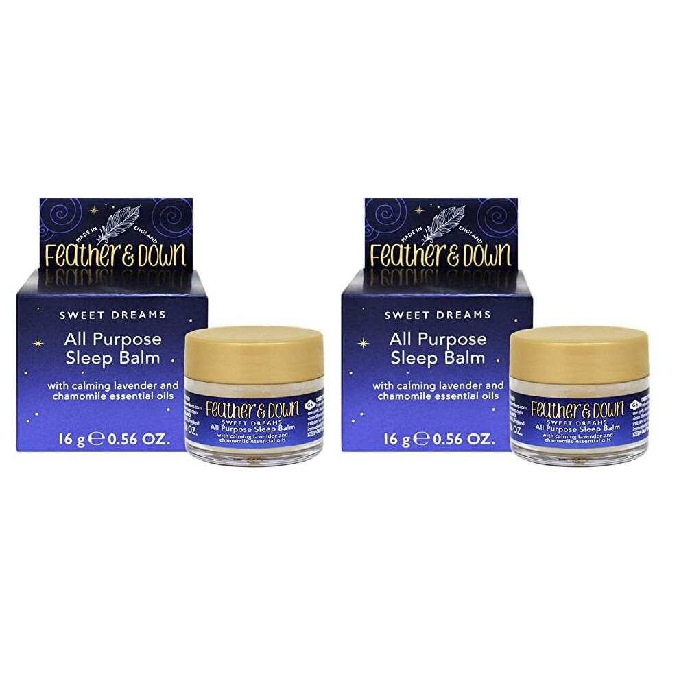 Feather & Down Lavender Sweet Dream All-Purpose Sleep Balm (16G) - With Calming And Chamomile Essential Oils To Encourage A Restfu