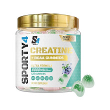 CREATINE Gummies Ultra + BCAA 8000mg | 120 Gummies of Creatine Monohydrate | BCAA | L Carnitine | Vitamin B6 and B12. Pre Workout