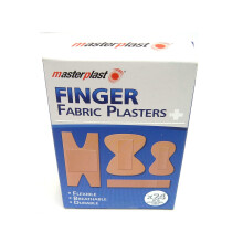 Fabric Plasters Finger Plasters Fabric Bandage First Aid Plaster Strip x 24