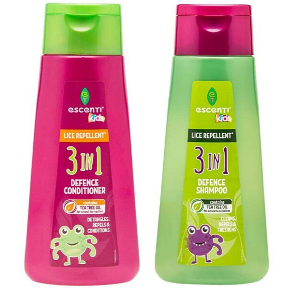Escenti Childrens Head Lice Defence Shampoo And Conditioner