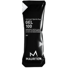 MAURTEN Gel 100 Energy Gel - 12-Pack of 40g - 25g Carbohydrates per Serving - Stomach-Friendly Patented hydrogel Technology for Cy